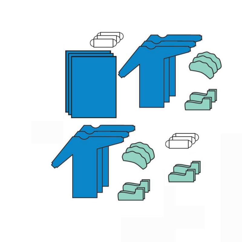 Комплект одягу та покриттів хірургічний, стерильний, одноразового використання ,ТМ «АХІЛЛ»